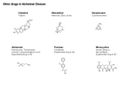 Alzheimer Disease - Other drugs PPT Slide