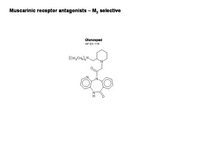 Muscarinic receptor ligands - M2 selective PPT Slide