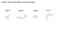 Antivirals - Non-nucleoside inhibitors of reverse transcriptase PPT Slide